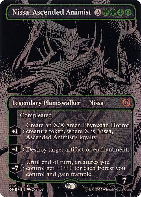 Nissa, Ascended Animist from Phyrexia: All Will Be One