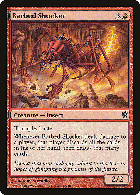 Barbed Shocker highlighted card art