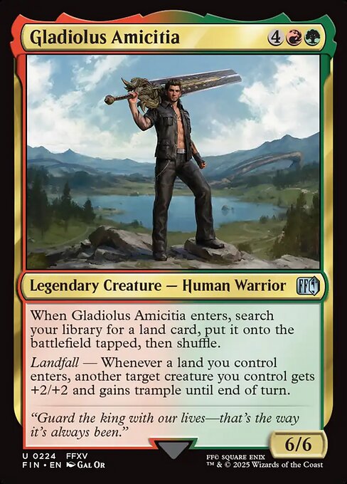 Gladiolus Amicitia highlighted card art