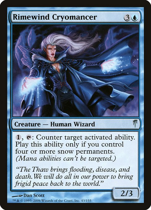 Rimewind Cryomancer highlighted card art