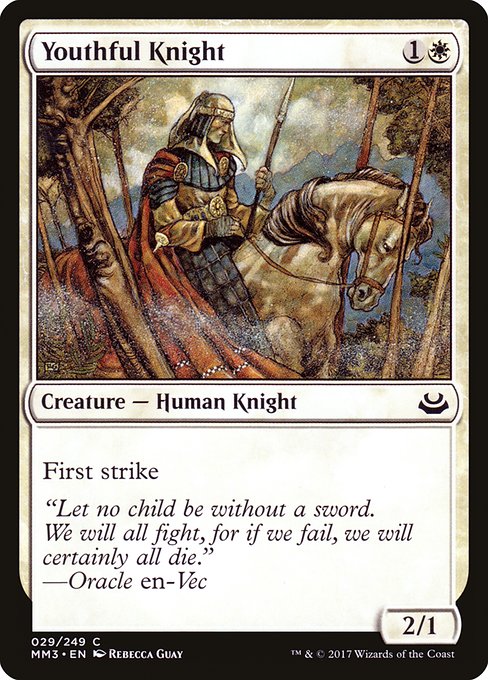 Youthful Knight from Modern Masters 2017