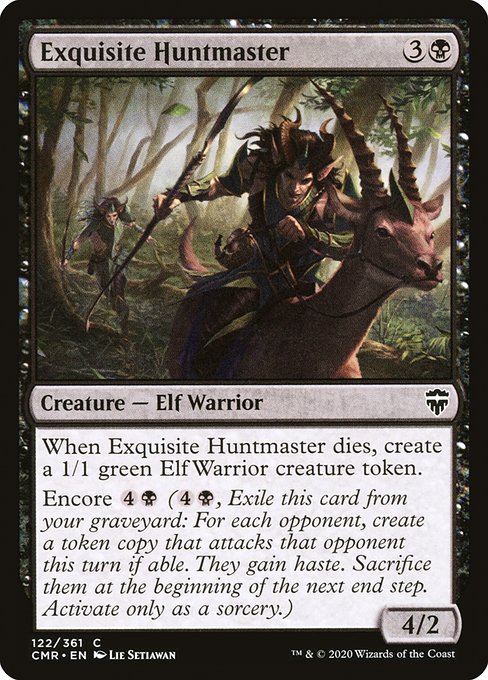Exquisite Huntmaster highlighted card art
