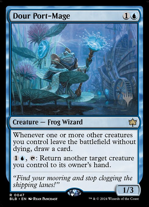 Dour Port-Mage from Bloomburrow Promos