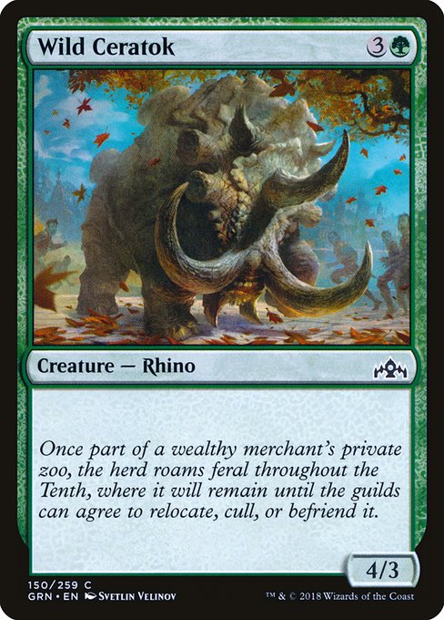 Wild Ceratok highlighted card art