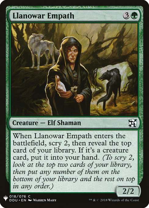 Llanowar Empath highlighted card art