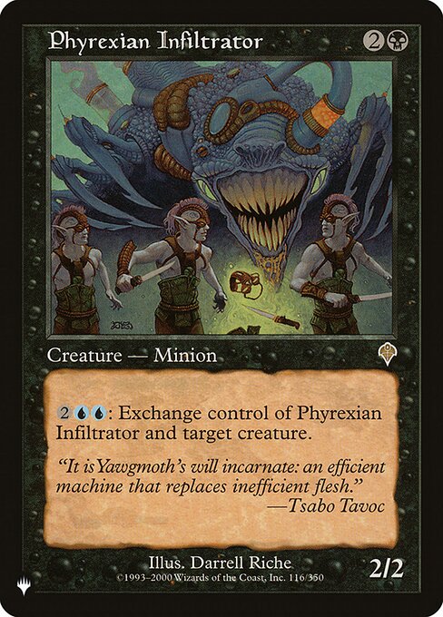 Phyrexian Infiltrator highlighted card art