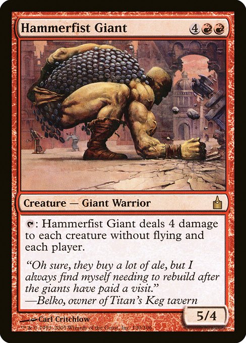 Hammerfist Giant from Ravnica: City of Guilds