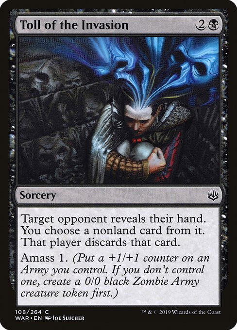 Toll of the Invasion highlighted card art