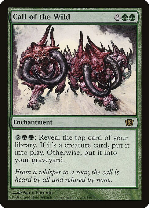 Call of the Wild from Eighth Edition