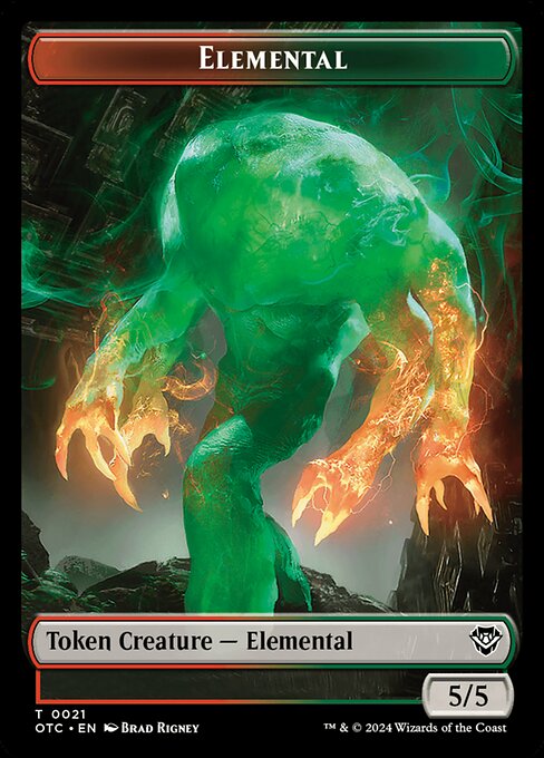 Elemental from Outlaws of Thunder Junction Commander Tokens