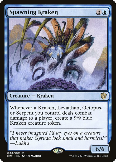 Spawning Kraken from Commander 2021
