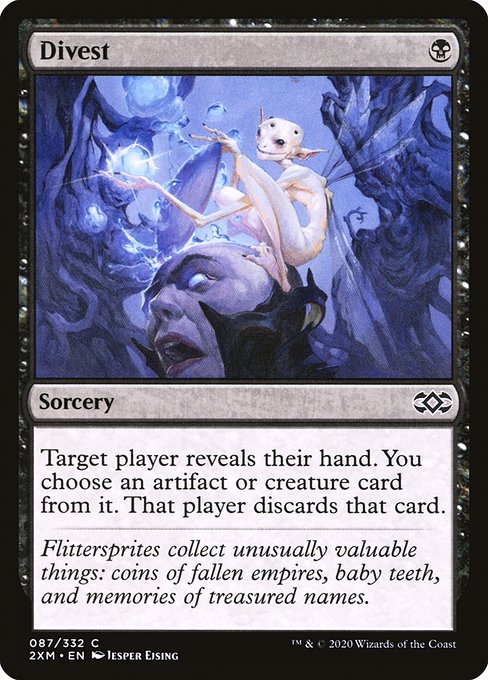 Divest highlighted card art