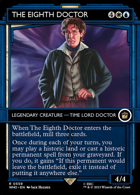 The Eighth Doctor highlighted card art