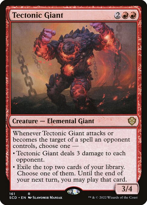 Tectonic Giant from Starter Commander Decks