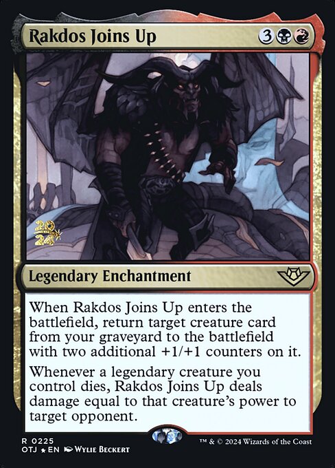 Rakdos Joins Up highlighted card art