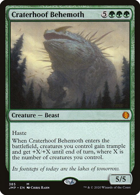 Craterhoof Behemoth from Jumpstart