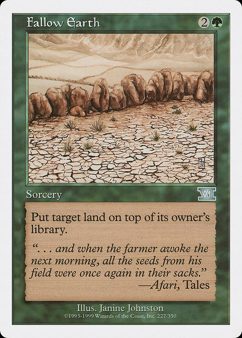 Fallow Earth highlighted card art