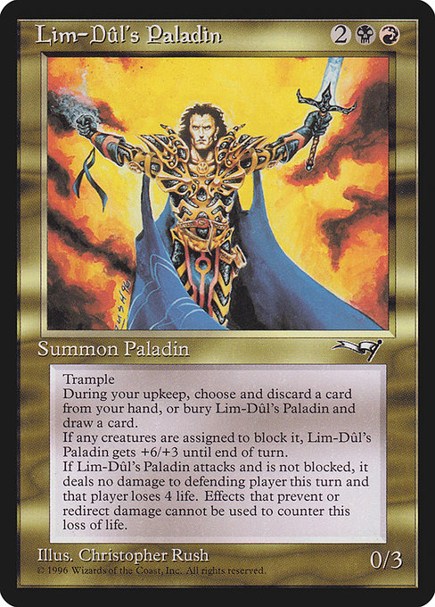 Lim-Dûl's Paladin highlighted card art