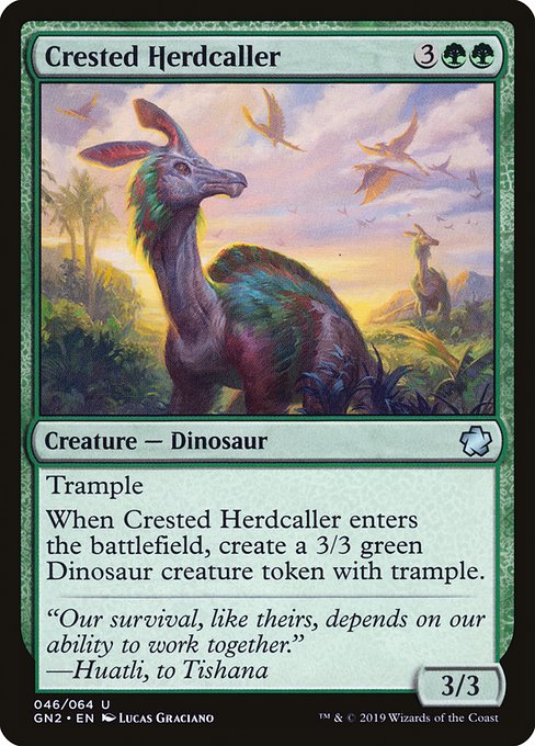 Crested Herdcaller highlighted card art