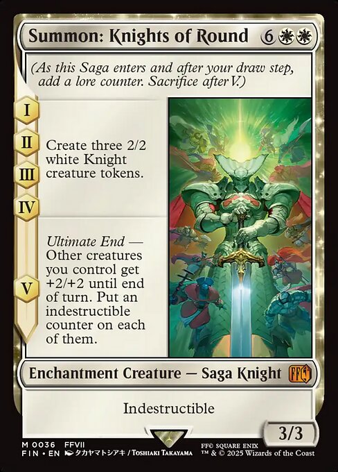 Summon: Knights of Round highlighted card art