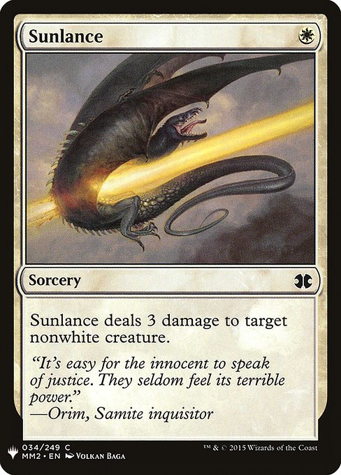 Sunlance from The List