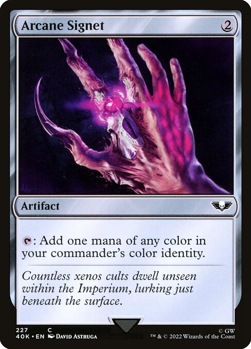 Arcane Signet from Warhammer 40,000 Commander