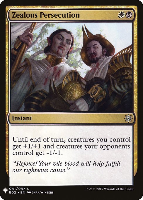 Zealous Persecution highlighted card art