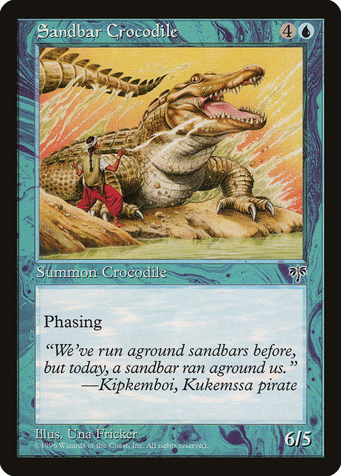 Sandbar Crocodile highlighted card art