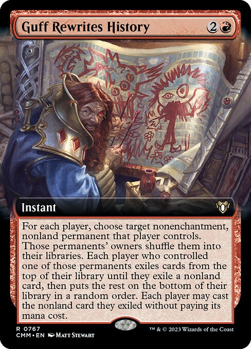 Guff Rewrites History highlighted card art