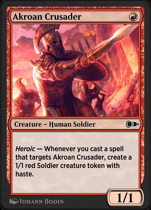 Akroan Crusader highlighted card art