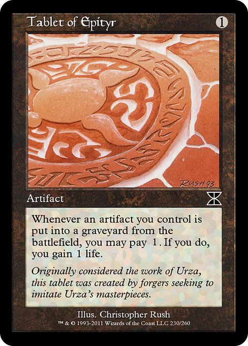 Tablet of Epityr highlighted card art