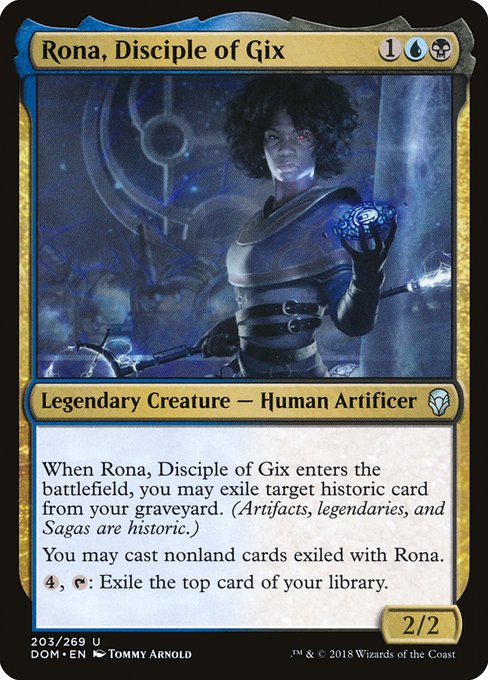 Rona, Disciple of Gix highlighted card art