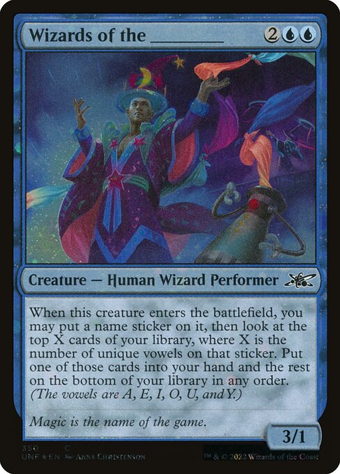 Wizards of the _____ highlighted card art