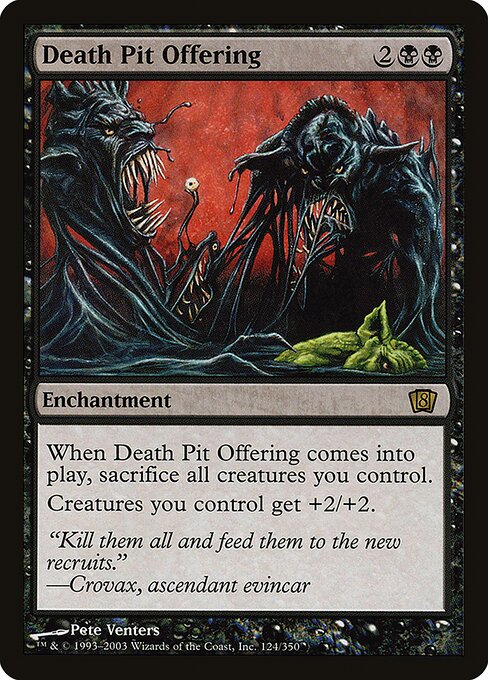 Death Pit Offering highlighted card art