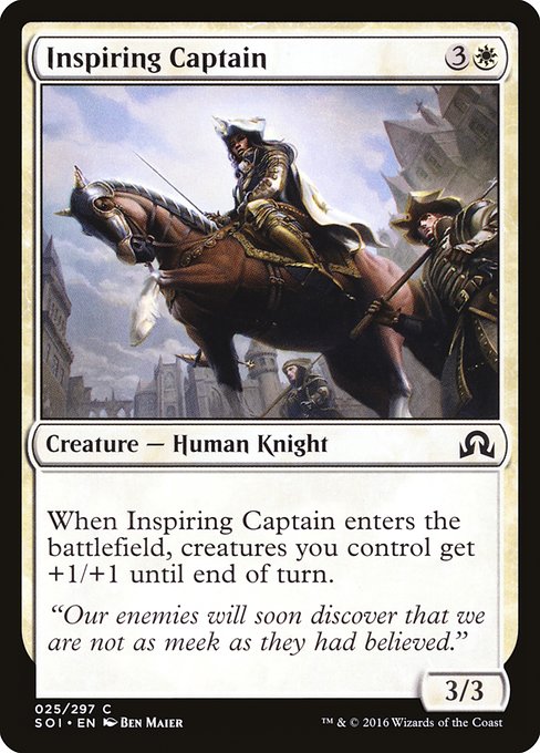 Inspiring Captain from Shadows over Innistrad