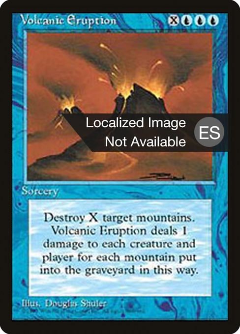 Volcanic Eruption from Fourth Edition Foreign Black Border