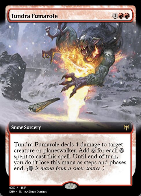 Tundra Fumarole highlighted card art