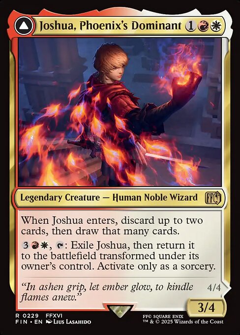 Joshua, Phoenix's Dominant // Phoenix, Warden of Fire from Final Fantasy