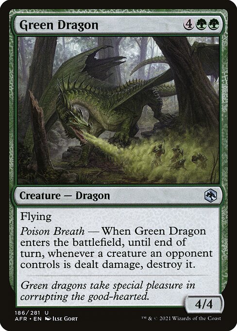 Green Dragon from Adventures in the Forgotten Realms