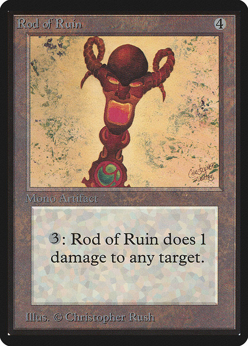Rod of Ruin from Limited Edition Beta