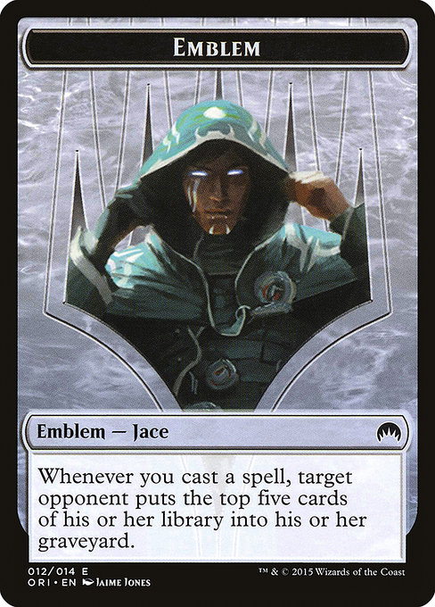 Jace, Telepath Unbound Emblem from Magic Origins Tokens
