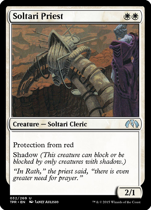 Soltari Priest highlighted card art