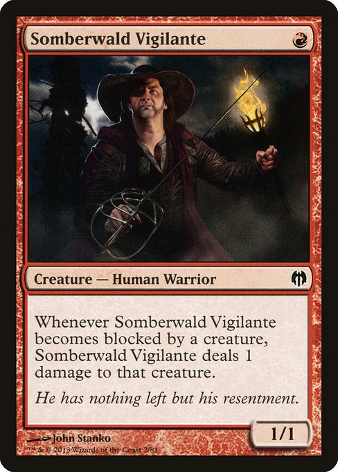 Somberwald Vigilante highlighted card art