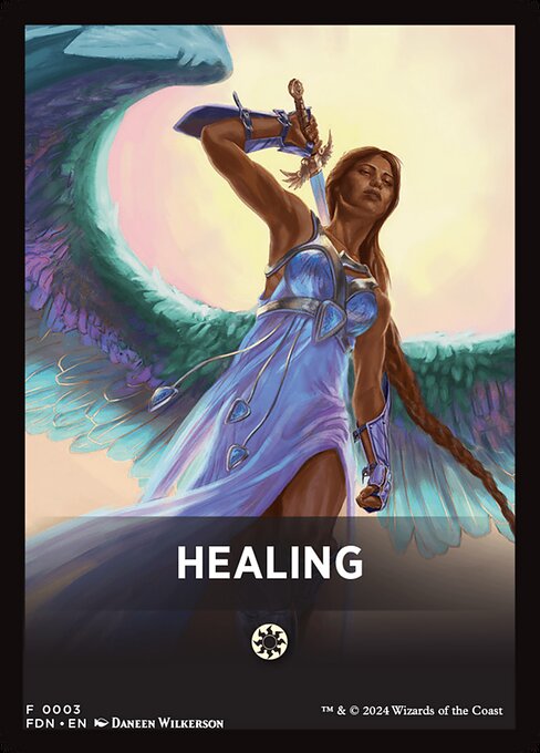 Healing highlighted card art