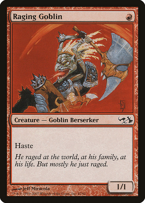 Raging Goblin from Duel Decks: Elves vs. Goblins