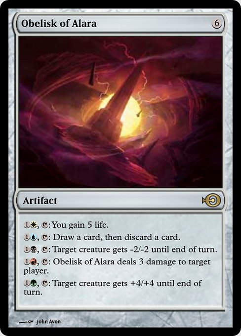 Obelisk of Alara highlighted card art