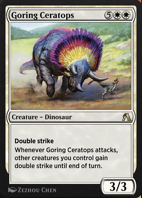 Goring Ceratops highlighted card art