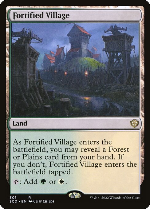 Fortified Village from Starter Commander Decks