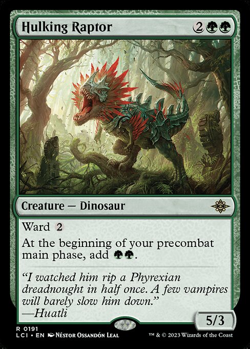 Hulking Raptor from The Lost Caverns of Ixalan