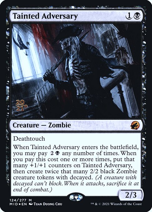 Tainted Adversary from Innistrad: Midnight Hunt Promos